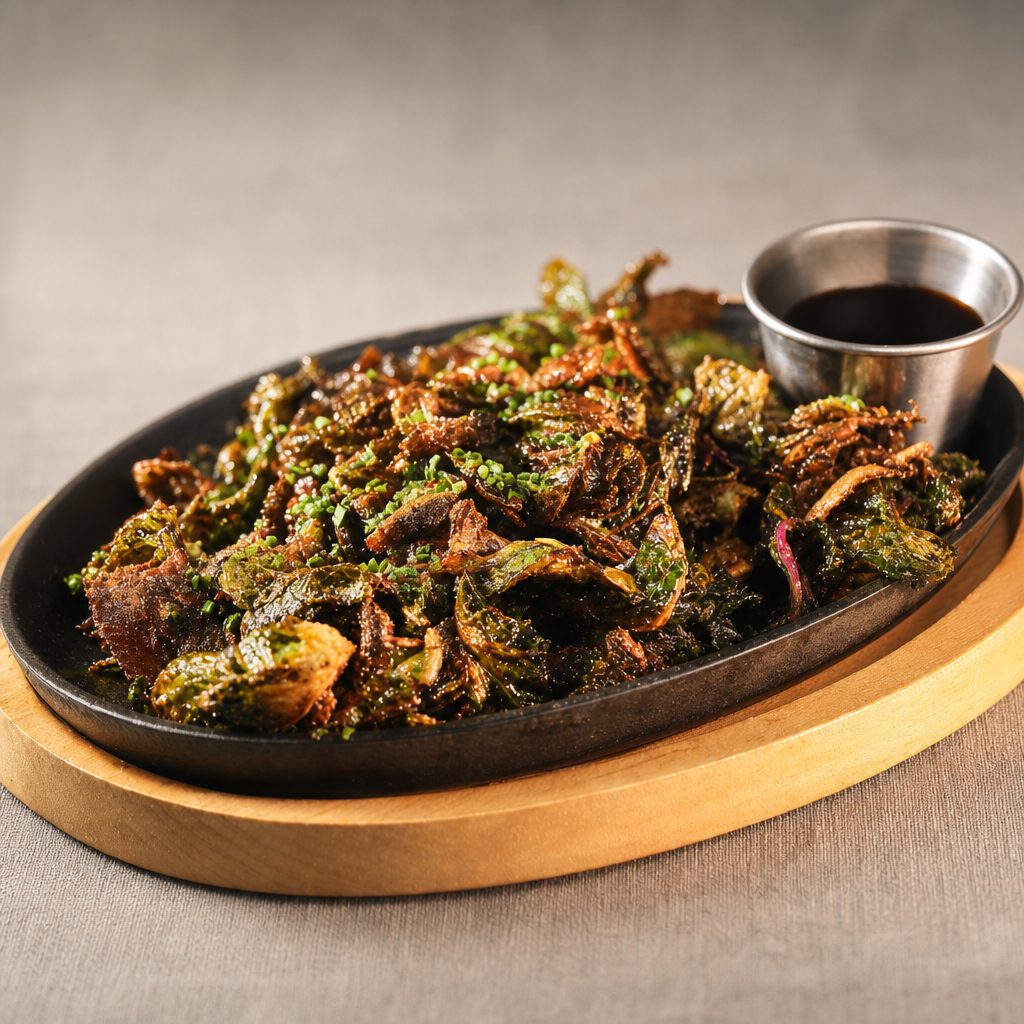 Crispy Brussels Sprouts.