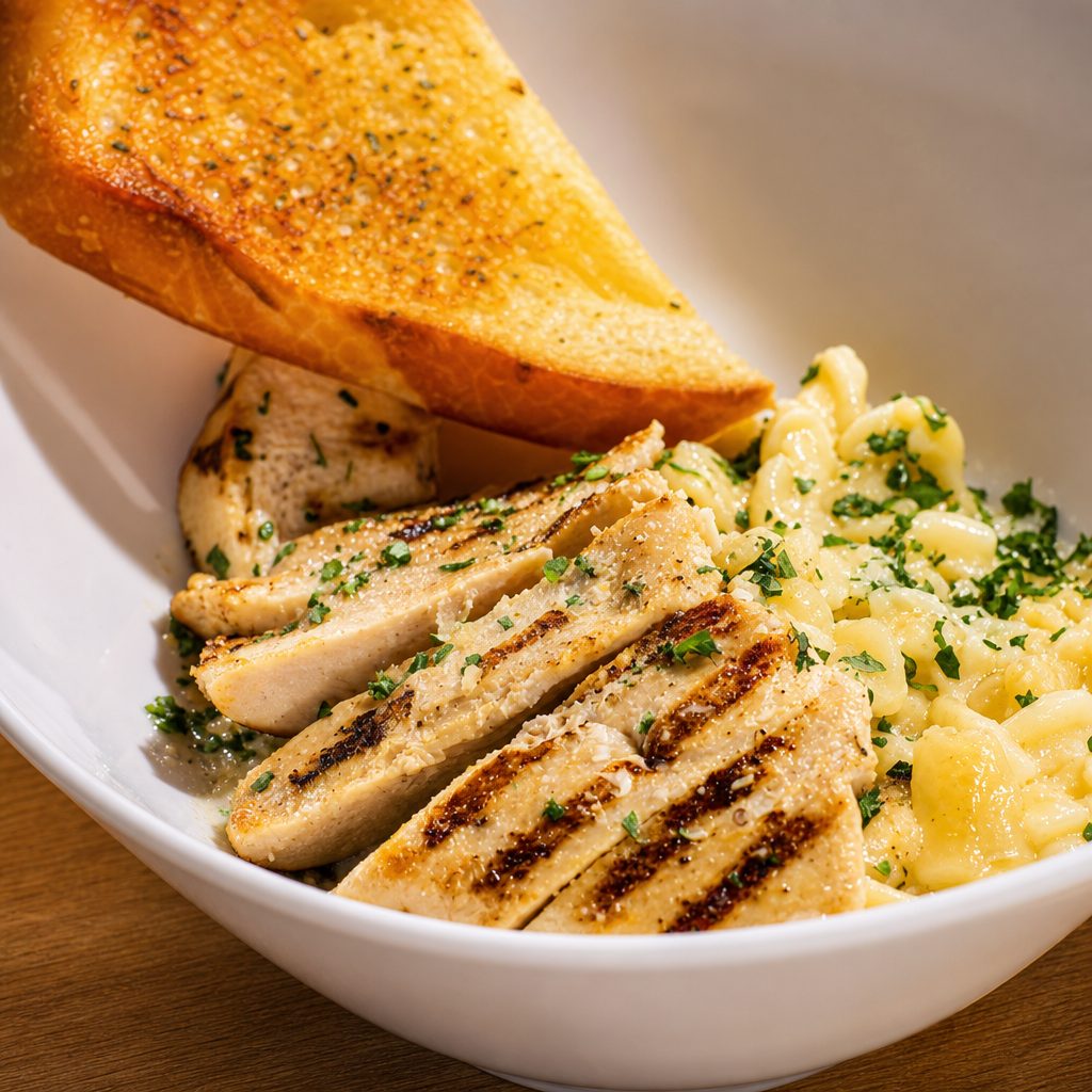 Chicken Alfredo.
