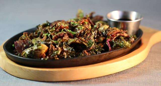 Crispy Brussels Sprouts.