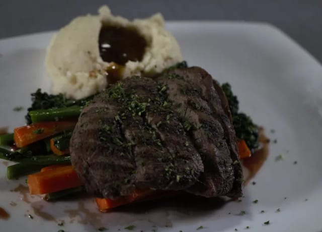 Flat Iron Steak.